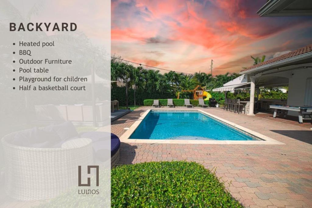 Miami 5Br Villa W Heated Pool, Games & Bbq L01 Cutler Bay Bagian luar foto